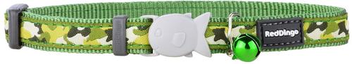 Show full view: Red Dingo Camouflage Cat Collar, Green slide 2 of 5
