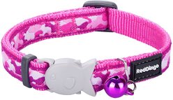 Red Dingo Camouflage Cat Collar, Pink