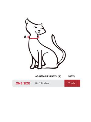 Show full view: Red Dingo Circadelic Nylon Breakaway Cat Collar with Bell, Brown, 8 to 12.5-in neck, 1/2-in wide slide 7 of 10
