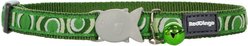 Red Dingo Circadelic Nylon Breakaway Cat Collar with Bell, Green, 8 to 12.5-in neck, 1/2-in wide slide 2 of 5