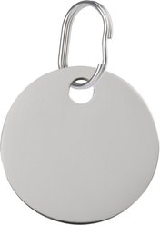 Red Dingo Circle Stainless Steel Personalized Dog & Cat ID Tag, Small