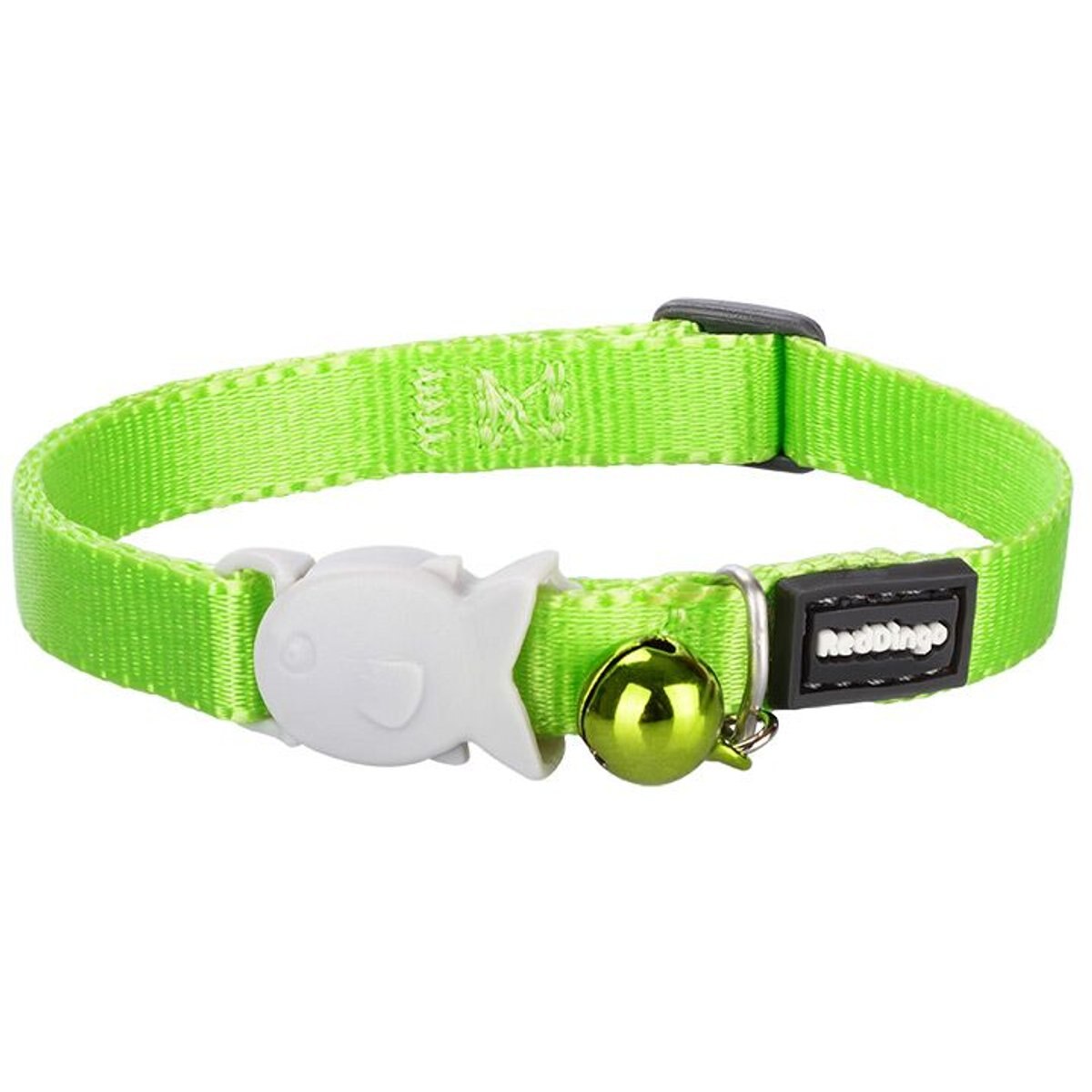 Red Dingo Classic Kitten Collar, Green