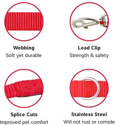 Red Dingo Classic Multi Purpose Nylon Hands-Free Running Dog Leash, Black, 6.56-ft long, 5/8-in wide slide 2 of 4