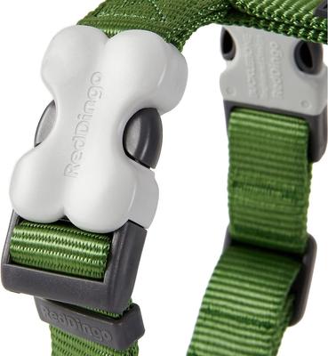 Show full view: Red Dingo Classic Nylon Back Clip Dog Harness, Green, Small: 14.2 to 21.3-in chest slide 5 of 11