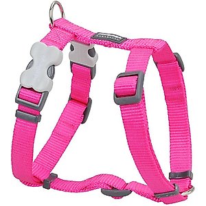 Red Dingo Classic Nylon Back Clip Dog Harness, Hot Pink, Medium: 17.7 to 26-in chest