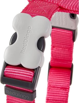 Show full view: Red Dingo Classic Nylon Back Clip Dog Harness, Hot Pink, Medium: 17.7 to 26-in chest slide 4 of 10