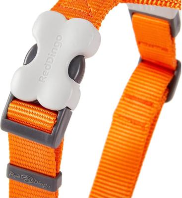 Show full view: Red Dingo Classic Nylon Back Clip Dog Harness, Orange, Medium: 17.7 to 26-in chest slide 4 of 10