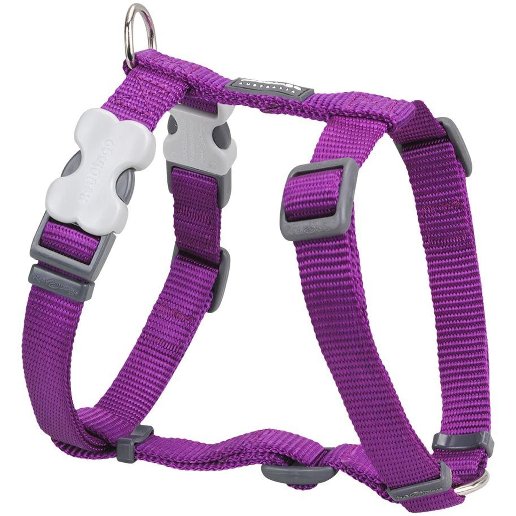Red Dingo Classic Nylon Back Clip Dog Harness, Purple, X-Large: 28 to 44.5-in chest