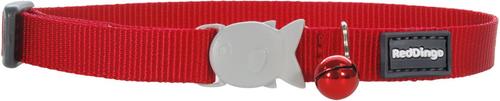 Show full view: Red Dingo Classic Nylon Breakaway Cat Collar with Bell, Red, 8 to 12.5-in neck, 1/2-in wide slide 2 of 10