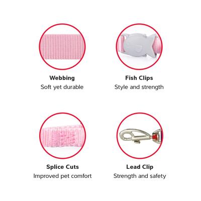 Show full view: Red Dingo Classic Nylon Cat Harness & Leash, Red, 10.6 to 18.9-in chest slide 5 of 10