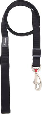 Show full view: Red Dingo Classic Nylon Dog Leash, Black, Large: 6-ft long, 1-in wide slide 3 of 11