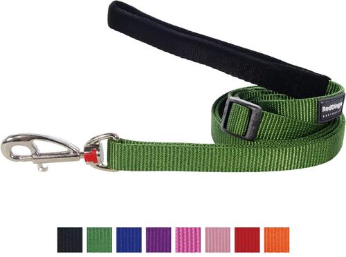 Show full view: Red Dingo Classic Nylon Dog Leash, Green, Small: 6-ft long, 5/8-in wide slide 9 of 12