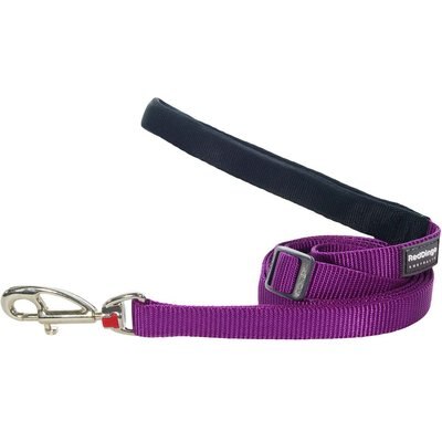 Red Dingo Red Dingo Classic Nylon Dog Leash, Purple, Large: 6-ft long, 1-in wide