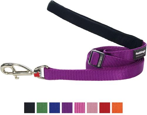 Show full view: Red Dingo Classic Nylon Dog Leash, Purple, X-Small: 6-ft long, 1/2-in wide slide 8 of 11