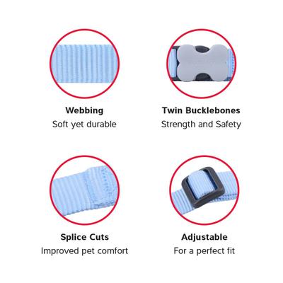 Show full view: Red Dingo Classic Pastel Dog Harness, Blue, Large: 22 to 31-in chest slide 2 of 7