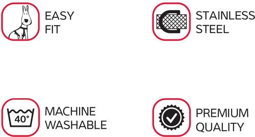 Show full view: Red Dingo Classic Pastel No Pull Dog Harness, Pink, Medium: 9.6 to 14.4-in chest slide 4 of 6