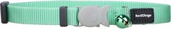 Red Dingo Classic Pastel Nylon Breakaway Cat Collar with Bell, 8 to 13-in neck, 1/2-in wide, Green slide 2 of 5