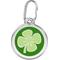 Show in main carousel: Red Dingo Clover Stainless Steel Personalized Dog & Cat ID Tag, Green, Large slide 1 of 7