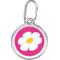 Show in main carousel: Red Dingo Daisy Stainless Steel Personalized Dog & Cat ID Tag, Hot Pink, Medium slide 1 of 7