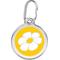 Show in main carousel: Red Dingo Daisy Stainless Steel Personalized Dog & Cat ID Tag, Yellow, Small slide 1 of 7