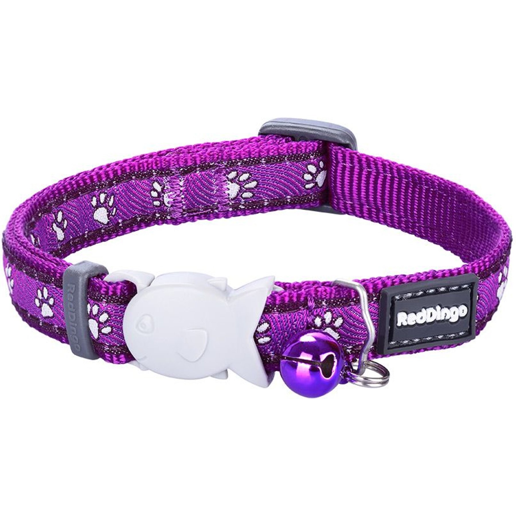 Red Dingo Desert Paws Cat Collar, Purple