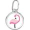 Show in main carousel: Red Dingo Flamingo Stainless Steel Personalized Dog & Cat ID Tag, Large slide 1 of 8