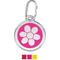 Show in main carousel: Red Dingo Flower Stainless Steel Personalized Dog & Cat ID Tag, Hot Pink, Medium slide 1 of 8