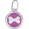 Show in main carousel: Red Dingo Glitter Bone Stainless Steel Personalized Dog ID Tag, Purple, Large slide 1 of 7