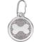 Show in main carousel: Red Dingo Glitter Bone Stainless Steel Personalized Dog ID Tag, Silver, Medium slide 1 of 7