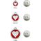 Show in main carousel: Red Dingo Glitter Heart Stainless Steel Personalized Dog & Cat ID Tag, Aqua, Small slide 6 of 7