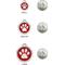 Show in main carousel: Red Dingo Glitter Paw Print Stainless Steel Personalized Dog & Cat ID Tag, Aqua, Medium slide 7 of 8