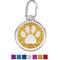 Show in main carousel: Red Dingo Glitter Paw Print Stainless Steel Personalized Dog & Cat ID Tag, Gold, Small slide 1 of 7