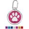 Show in main carousel: Red Dingo Glitter Paw Print Stainless Steel Personalized Dog & Cat ID Tag, Pink, Large slide 1 of 7