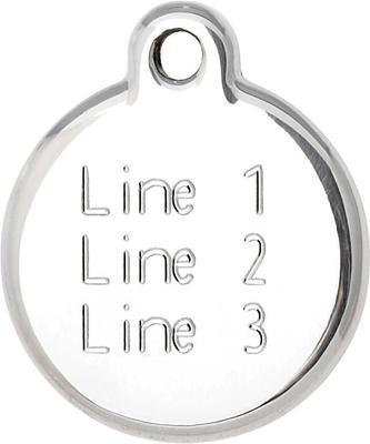 Show full view: Red Dingo Glitter Shoe Stainless Steel Personalized Dog & Cat ID Tag, Small slide 4 of 7