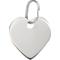 Show in main carousel: Red Dingo Heart Personalized Silver Stainless Steel Dog & Cat ID Tag, Medium slide 1 of 6