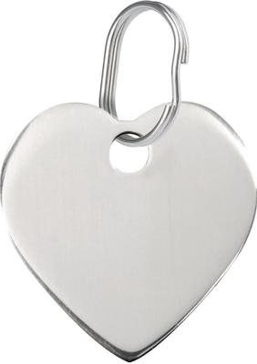 Show full view: Red Dingo Heart Personalized Silver Stainless Steel Dog & Cat ID Tag, Small slide 1 of 6