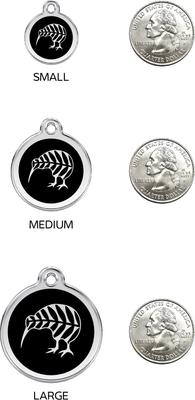 Show full view: Red Dingo Kiwi Bird Stainless Steel Personalized Dog & Cat ID Tag, Small slide 6 of 6