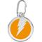 Show in main carousel: Red Dingo Lightning Bolt Stainless Steel Personalized Dog & Cat ID Tag, Orange, Small slide 1 of 7