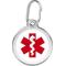 Show in main carousel: Red Dingo Medical Alert Stainless Steel Personalized Dog & Cat ID Tag, Medium slide 1 of 10