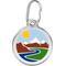 Show in main carousel: Red Dingo Mountains Stainless Steel Personalized Dog & Cat ID Tag, Large slide 1 of 9