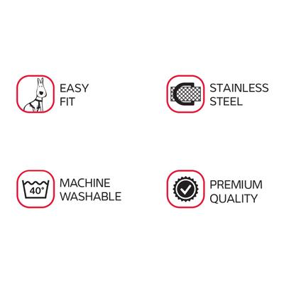 Show full view: Red Dingo No Pull Dog Harness, Turquoise, Small/Medium slide 4 of 7