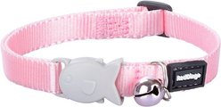 Red Dingo Nylon Breakaway Kitten Collar, Light Pink, 6 to 10-in neck, 1/3-in wide