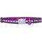 Show in main carousel: Red Dingo Nylon Reflective Breakaway Cat Collar with Bell, Purple, 8 to 12.5-in neck, 1/2-in wide slide 3 of 11