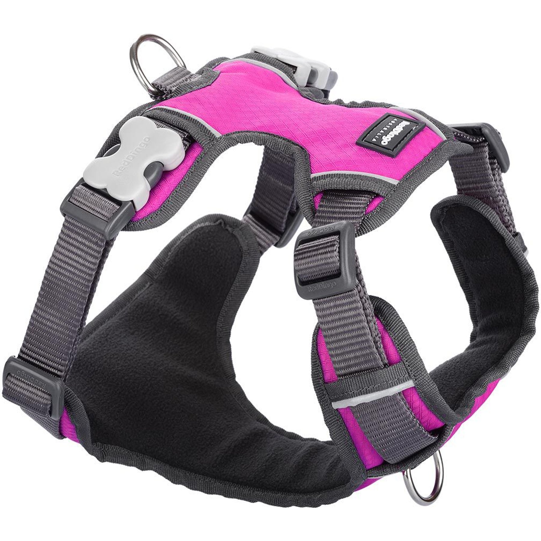 Red Dingo Padded Dog Harness, Hot Pink, Extra Small