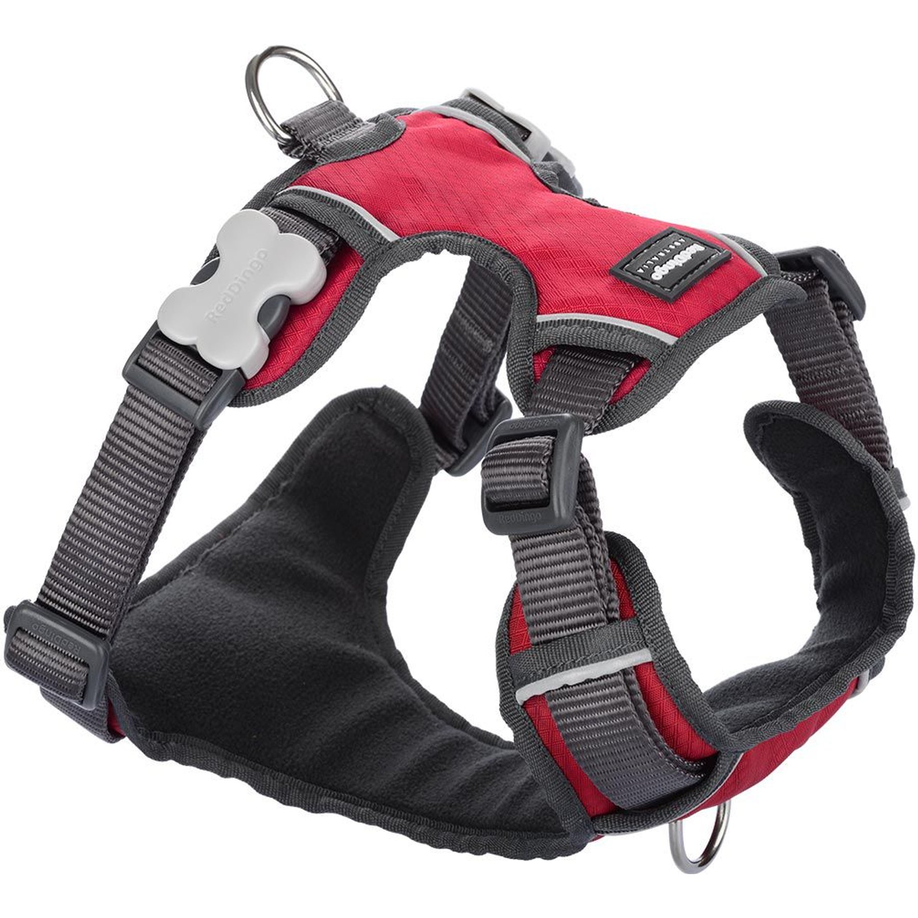 Red Dingo Padded Dog Harness, Red, Extra Small