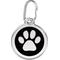 Show in main carousel: Red Dingo Paw Print Stainless Steel Personalized Dog & Cat ID Tag, Black, Small slide 1 of 9