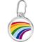 Show in main carousel: Red Dingo Rainbow Stainless Steel Personalized Dog & Cat ID Tag, Medium slide 1 of 8