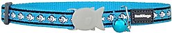 Red Dingo Reflective Fish Cat Collar, Turquoise slide 2 of 5