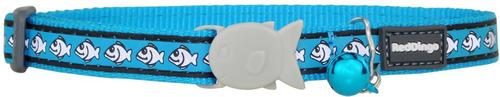 Show full view: Red Dingo Reflective Fish Cat Collar, Turquoise slide 2 of 5