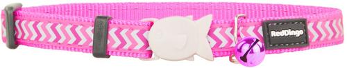 Show full view: Red Dingo Reflective Ziggy Cat Collar, Pink slide 2 of 6